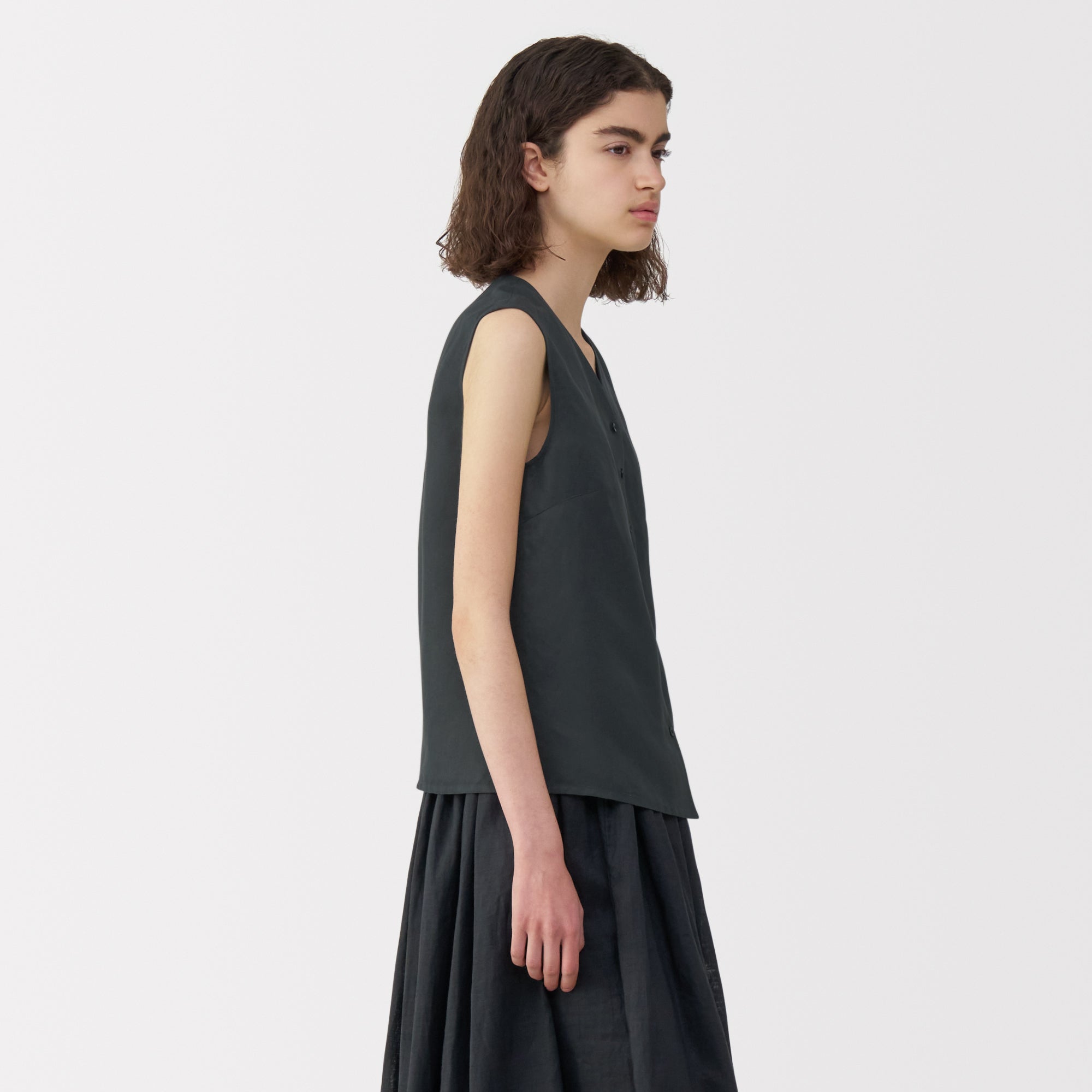  Labo Women's Linen Silk Sleeveless Shirt、mySite、sugarbowlscore