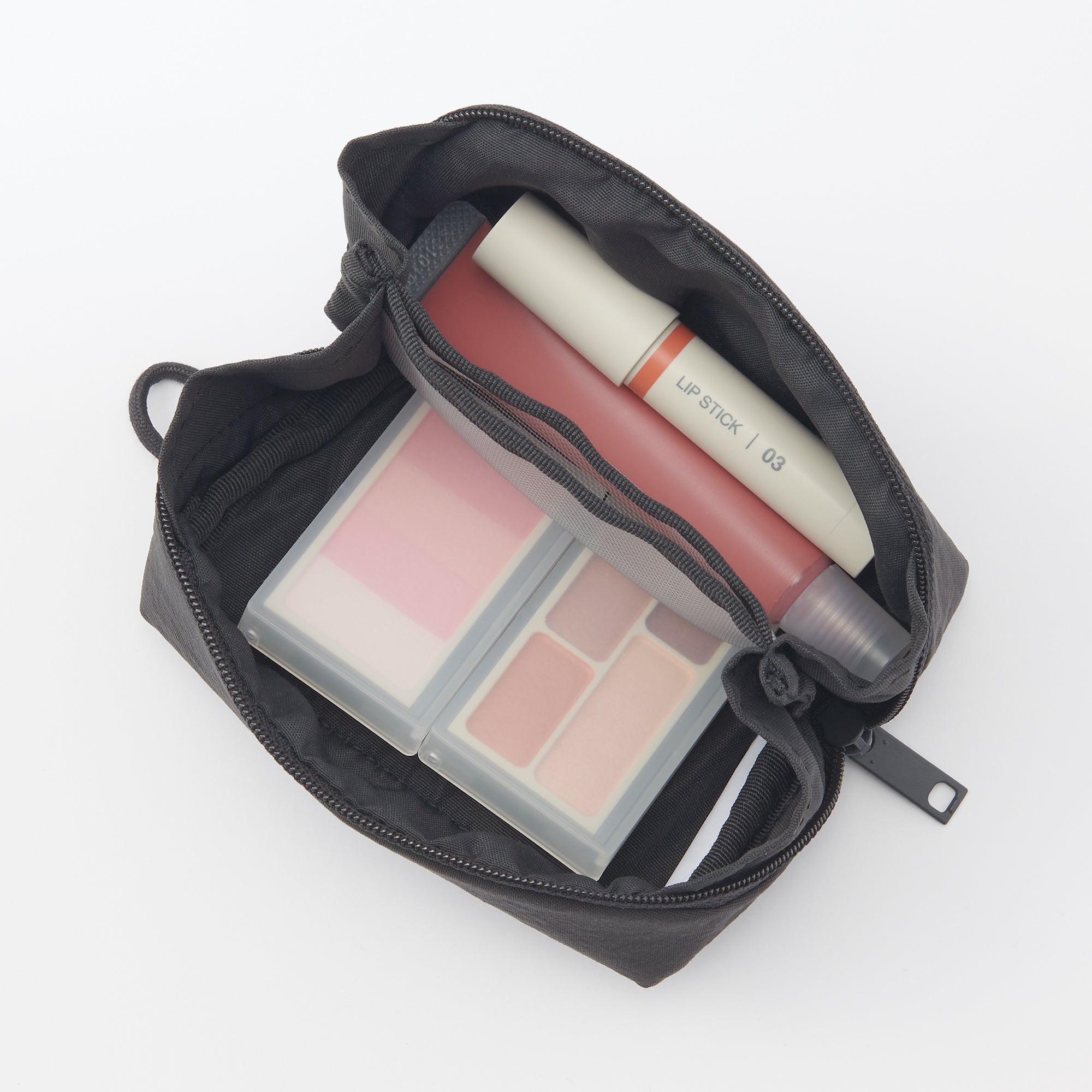  Wrinkled Nylon Wide-Opening Pouch - Small、mySite、sugarbowlscore