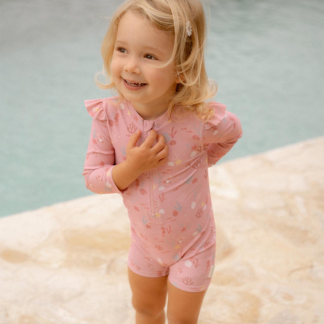  Little Dutch Swimsuit Long Sleeves - Ocean Treasures Multicolour、mySite、merchandisen