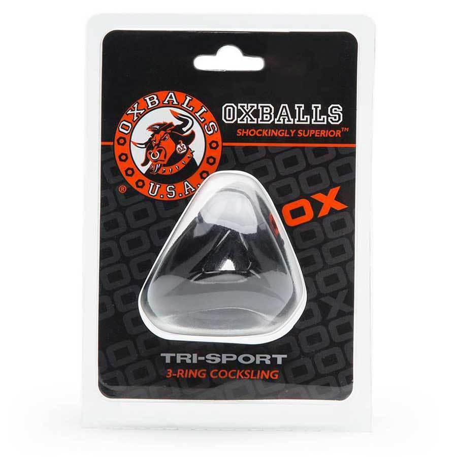 Oxballs Tri-Sport 3 Ring Cock and Ball Ring Stretcher Black、mySite、bottomscart