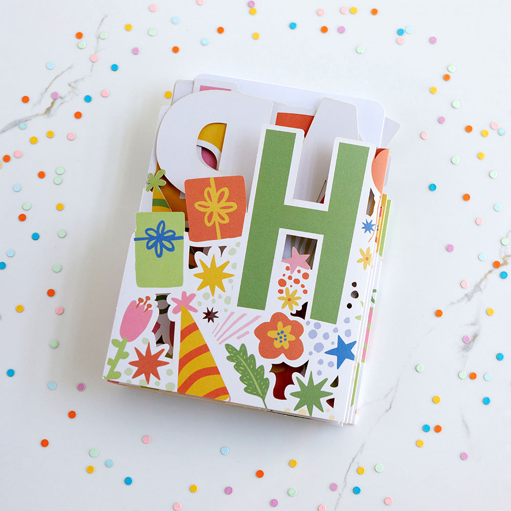 Happy Birthday Loooooong Card™ (Expands to 2 feet)、mySite、solidvoid