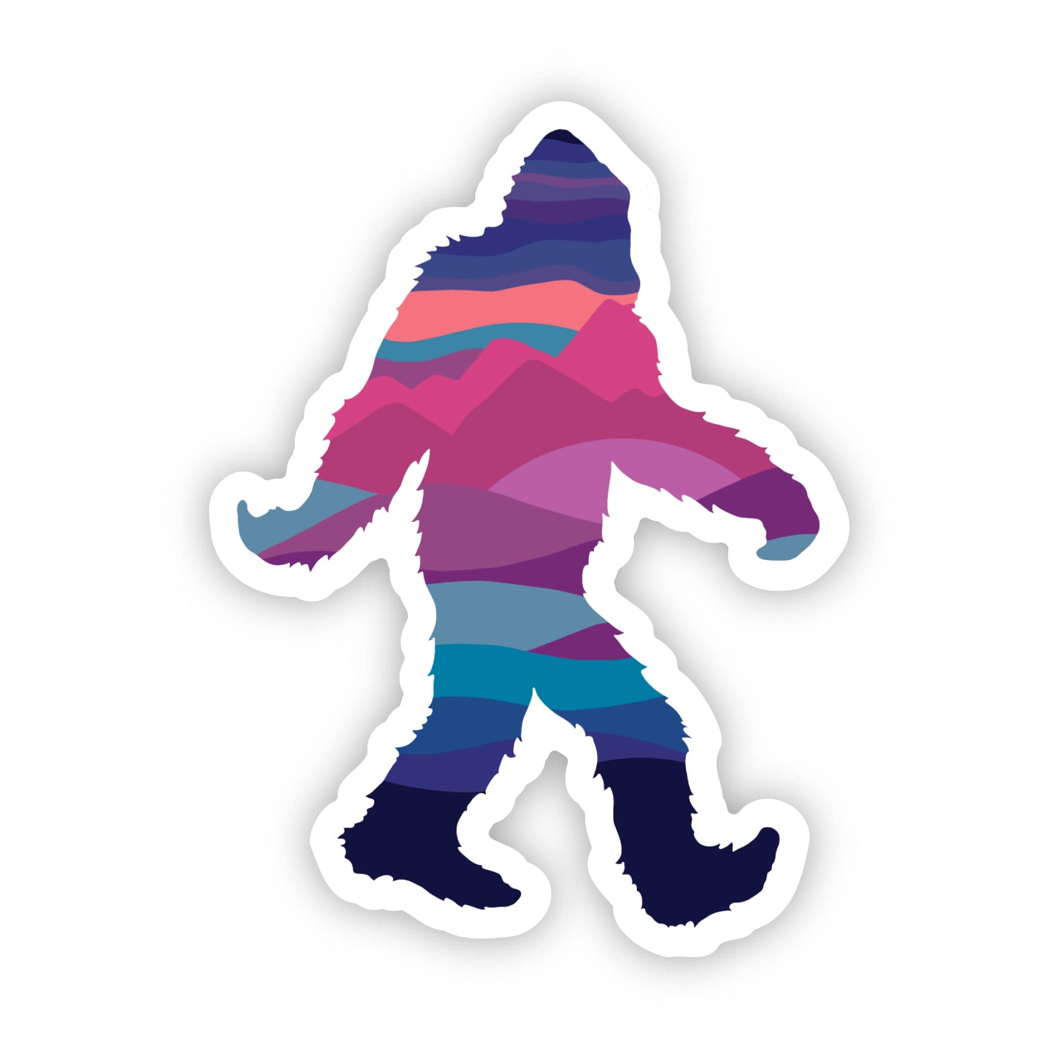  Bigfoot Sunset Colors Sticker、mySite、elrpsem3k