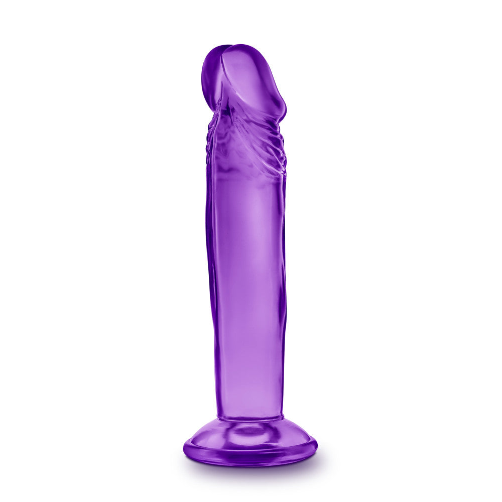 B Yours By Blush® | Sweet N' Small 6.5 Realistic Purple 6.5-Inch Long Dildo With Suction Cup Base、mySite、bottomscart