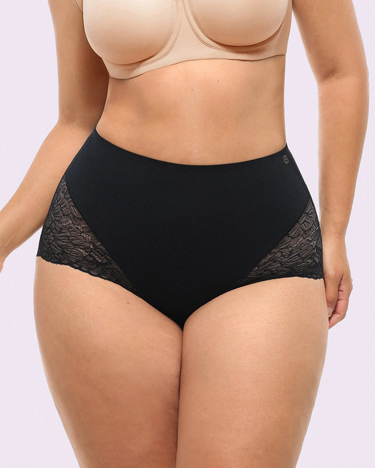 Bare Essentials™ MeshSmooth™ Mid-Waist Lace Panty、mySite、bengalsvssteelers