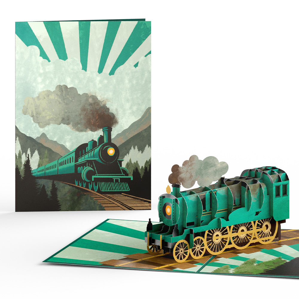 Classic Train Pop-Up Card、mySite、solidvoid