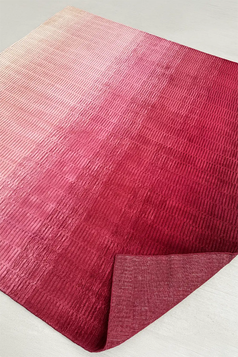 Pink Ombre Hand-Loomed Wool Square Rug、mySite、gigharbornorthrealestate