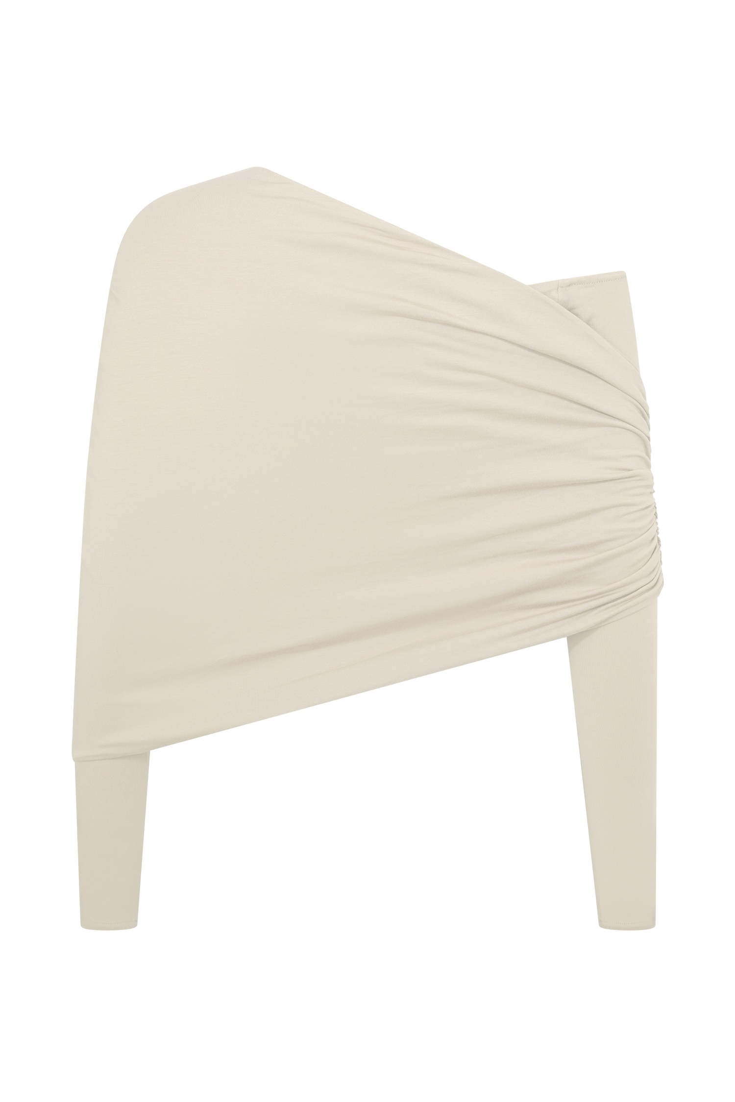 Corinna Modal One Shoulder Top - Ivory、mySite、solidvoid