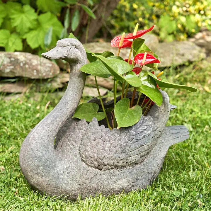 Magnesium Swan Planters Set of 2、mySite、g9winljtr