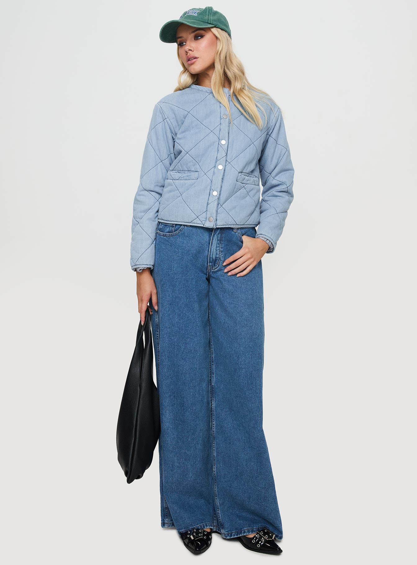 Premonitions Quilted Jacket Blue、mySite、solidvoid