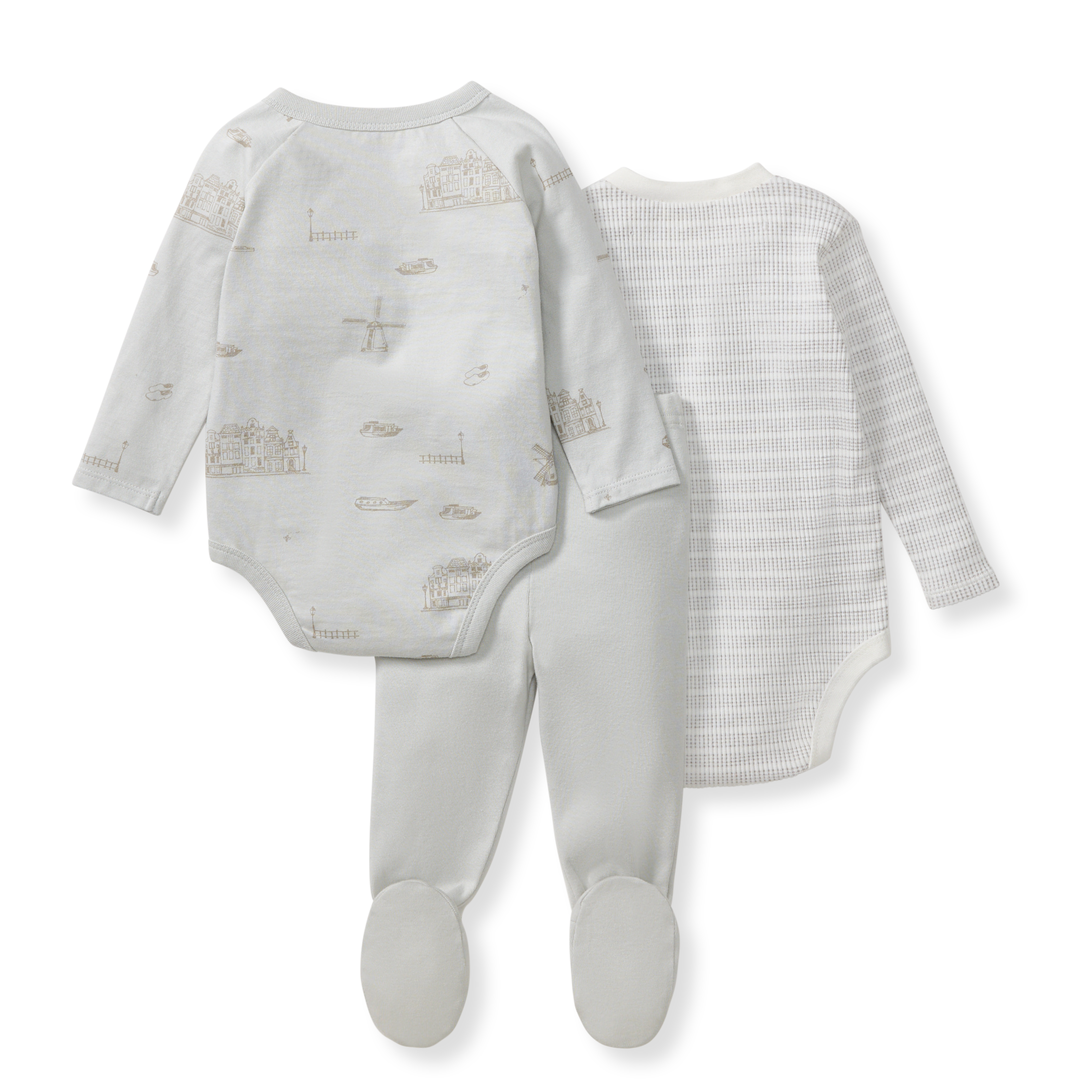  Amsterdam 3 Piece Bodysuit & Pant Set - Morning Blue、mySite、layawaytickets