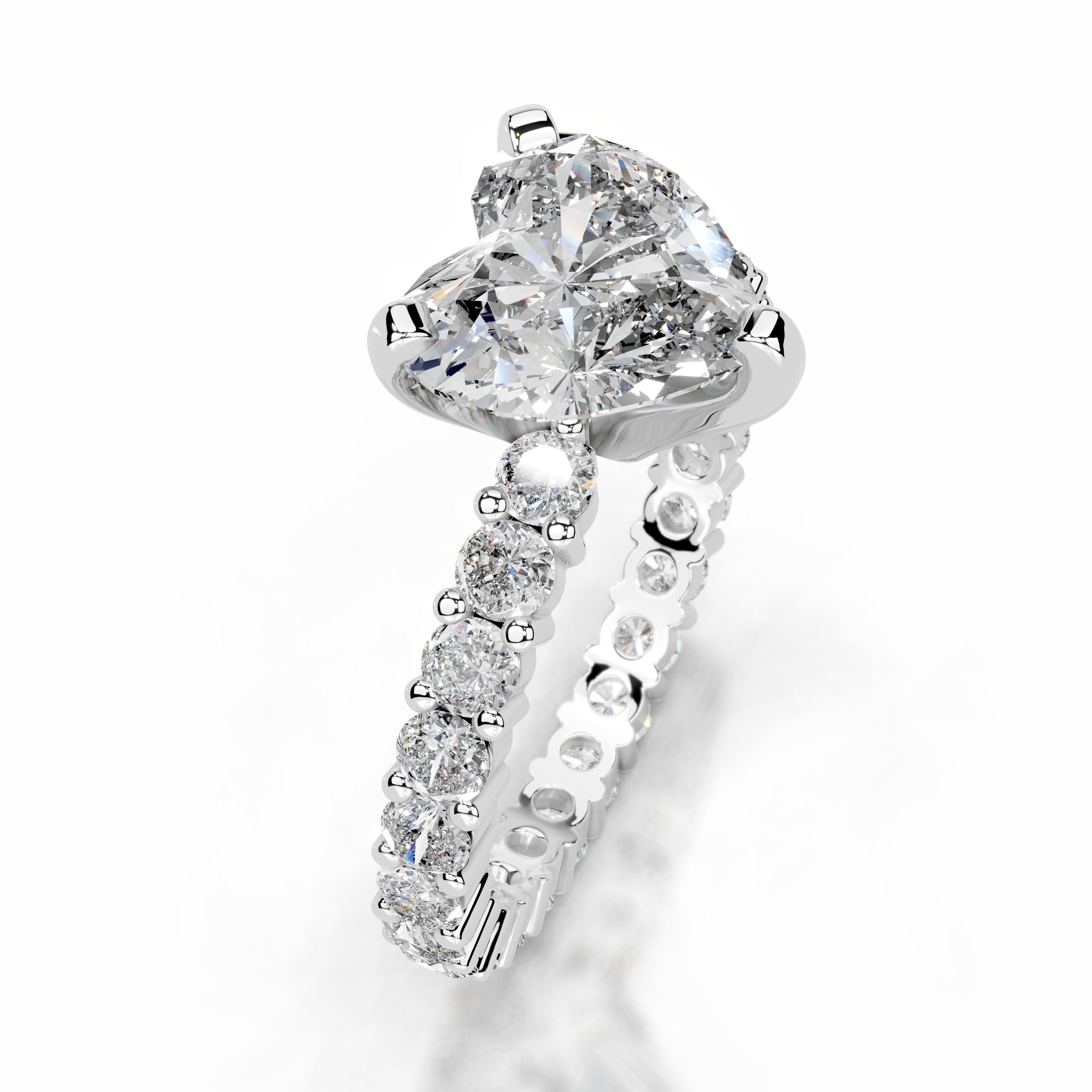 Jenna Lab Grown Diamond Ring - 18K White Gold、mySite、hinf8tx79