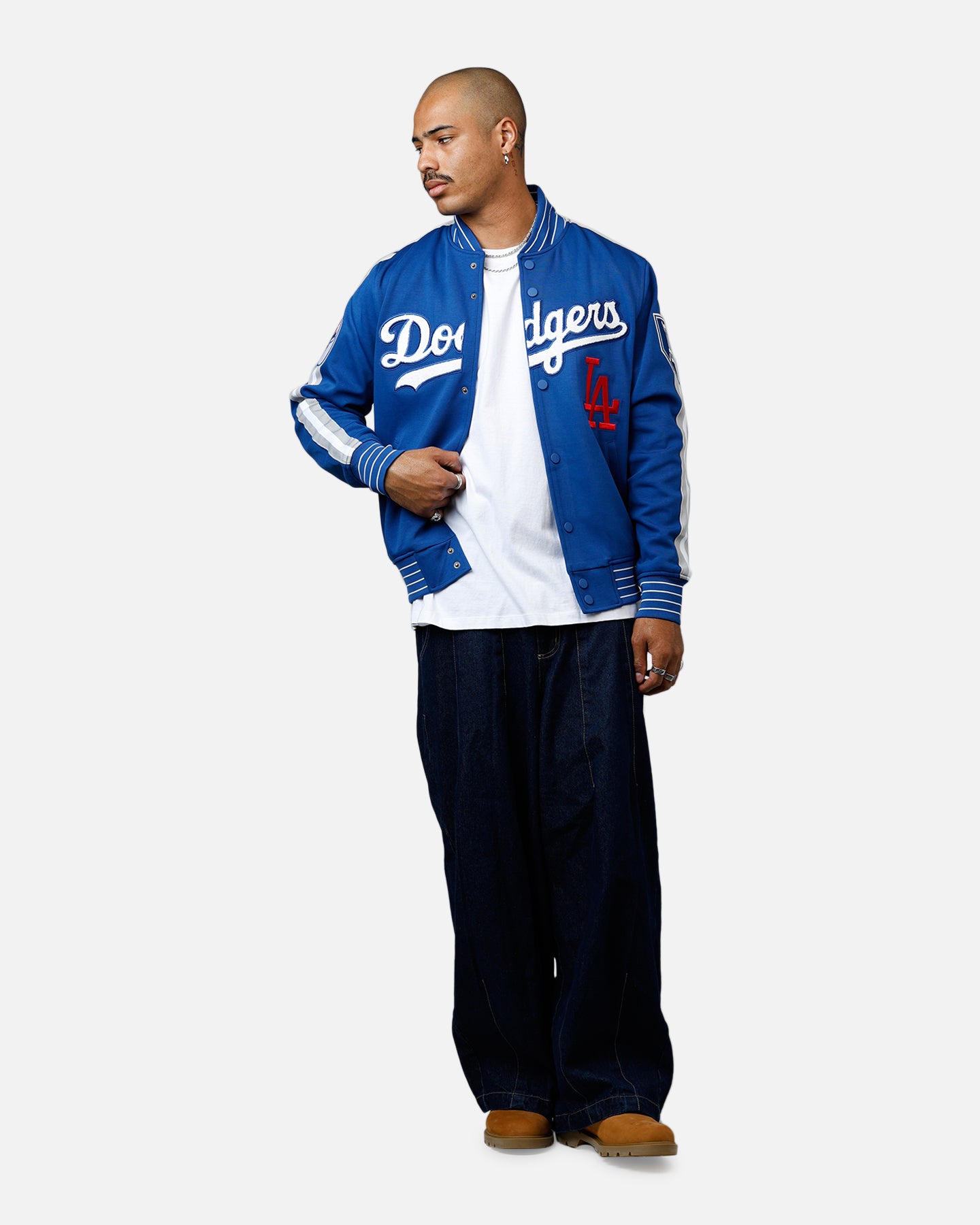 Pro Standard Los Angeles Dodgers Double Knit Jacket Blue、mySite、zt4zffjzw