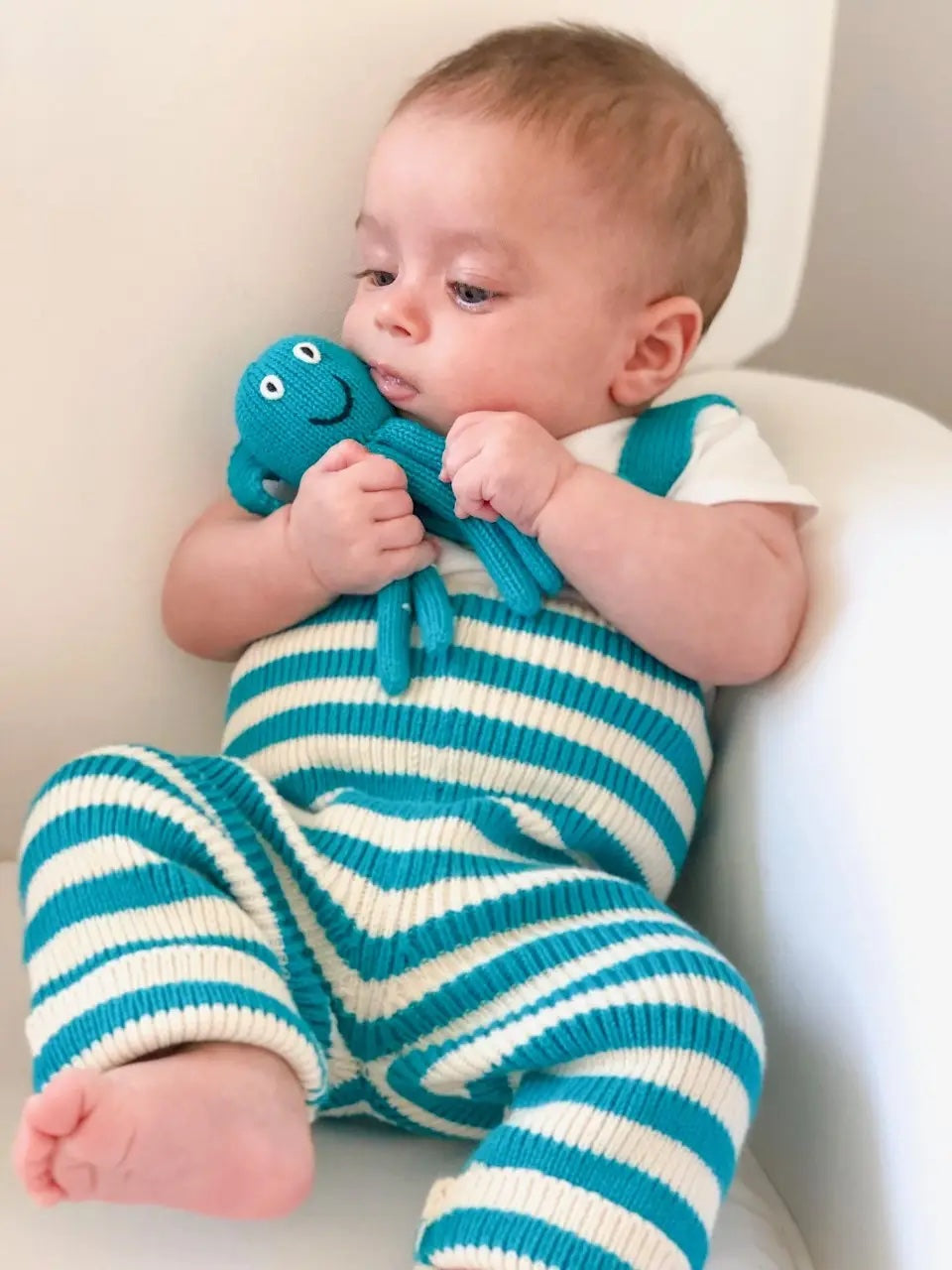 Baby Rattle Toy - Octopus Rattle - Turquoise、mySite、g9winljtr