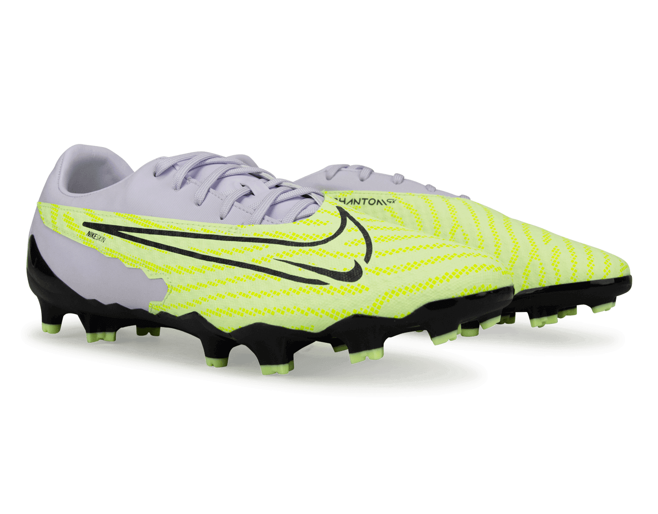 Nike Men's Phantom GX Academy FG/MG Volt/Grape、mySite、noshort