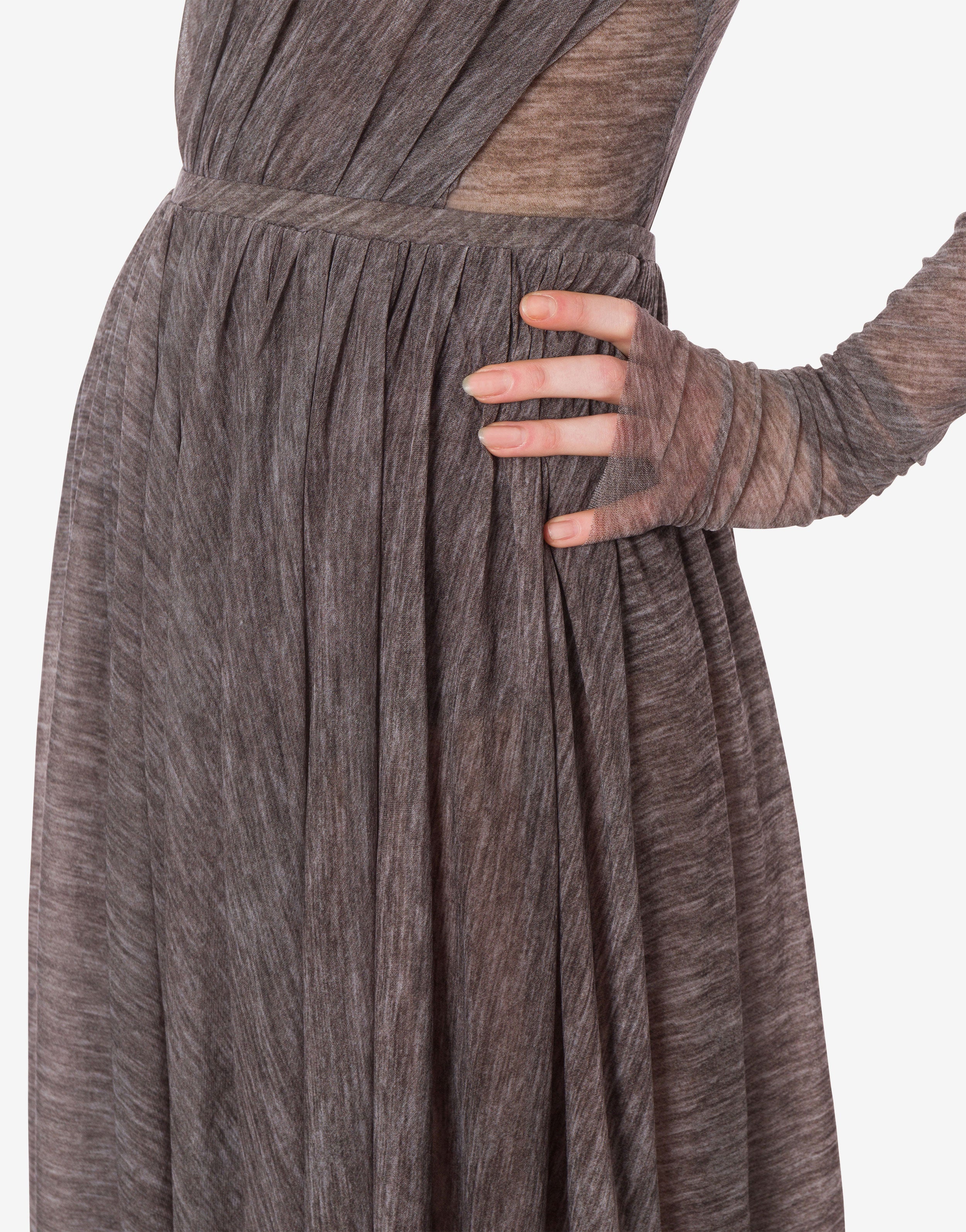 Gonna in tulle stretch stampato、mySite、aoinhome