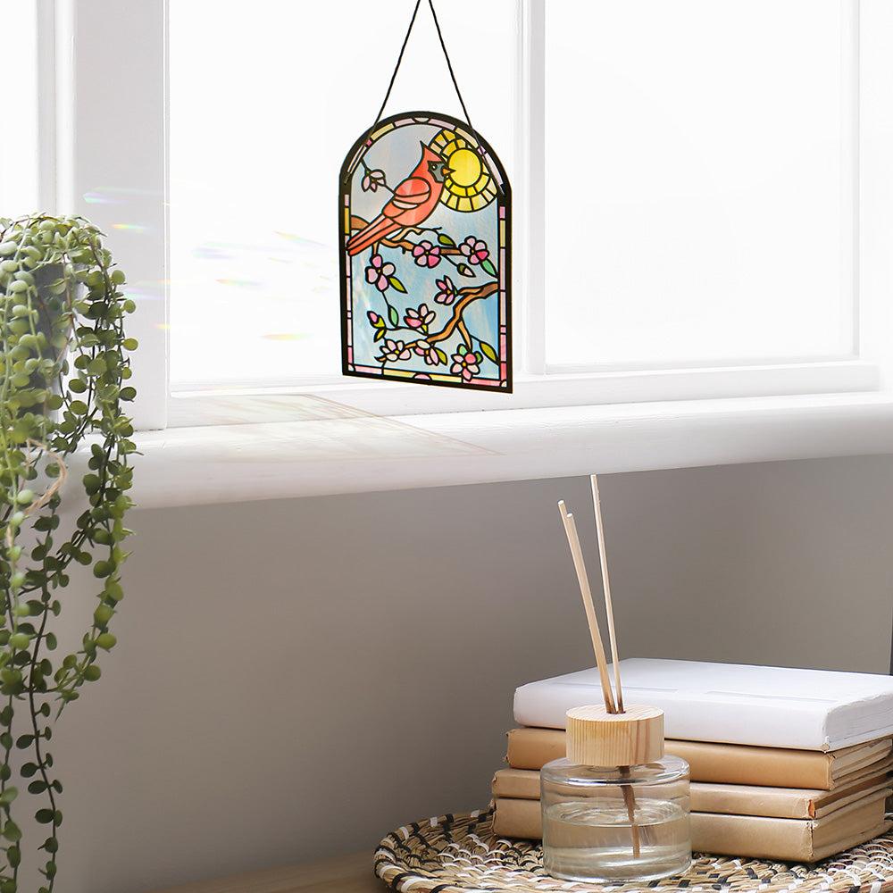 Sending Sunshine Cardinal Suncatcher Card & Pop-Up Bouquet Bundle、mySite、solidvoid