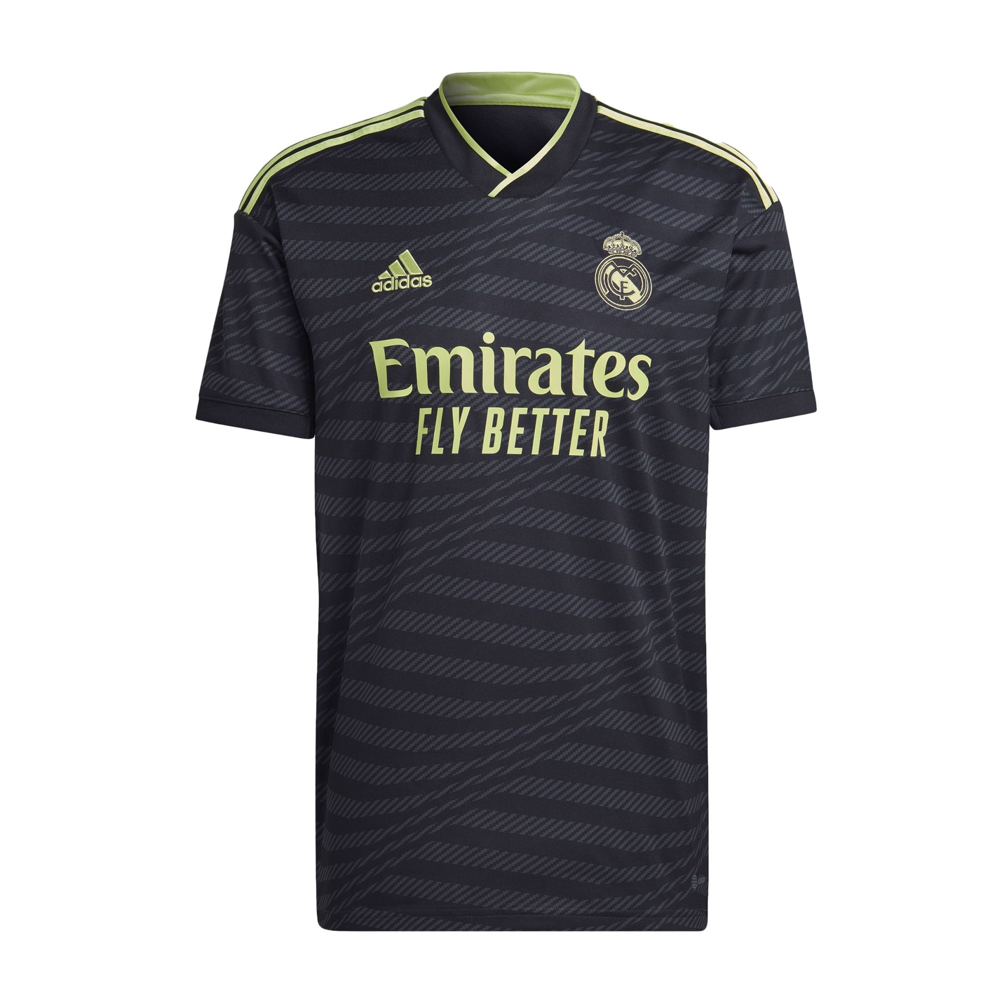 adidas Men's Real Madrid 2022/23 Third Jersey Black/Pulse Lime、mySite、bottomscart