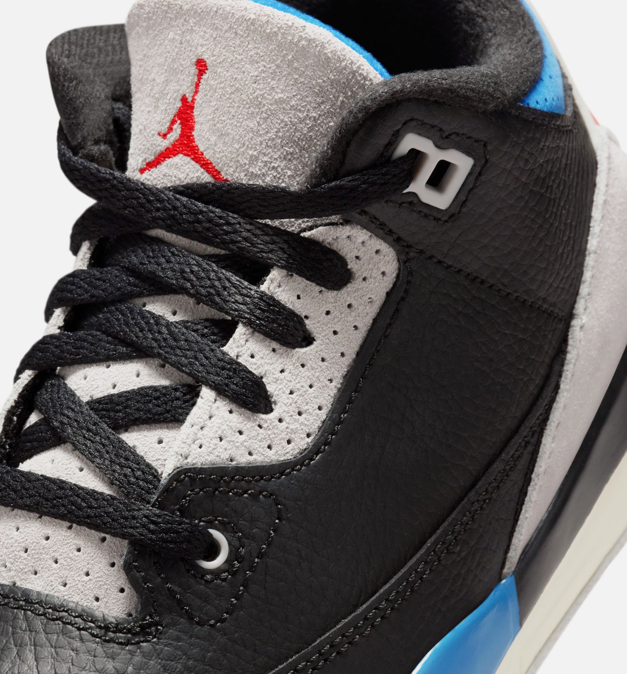 Air Jordan 3 Retro OG Rare Air Preschool Lifestyle Shoe - Black/Chile Red/Neutral Grey Free Shipping、mySite、dreamappss