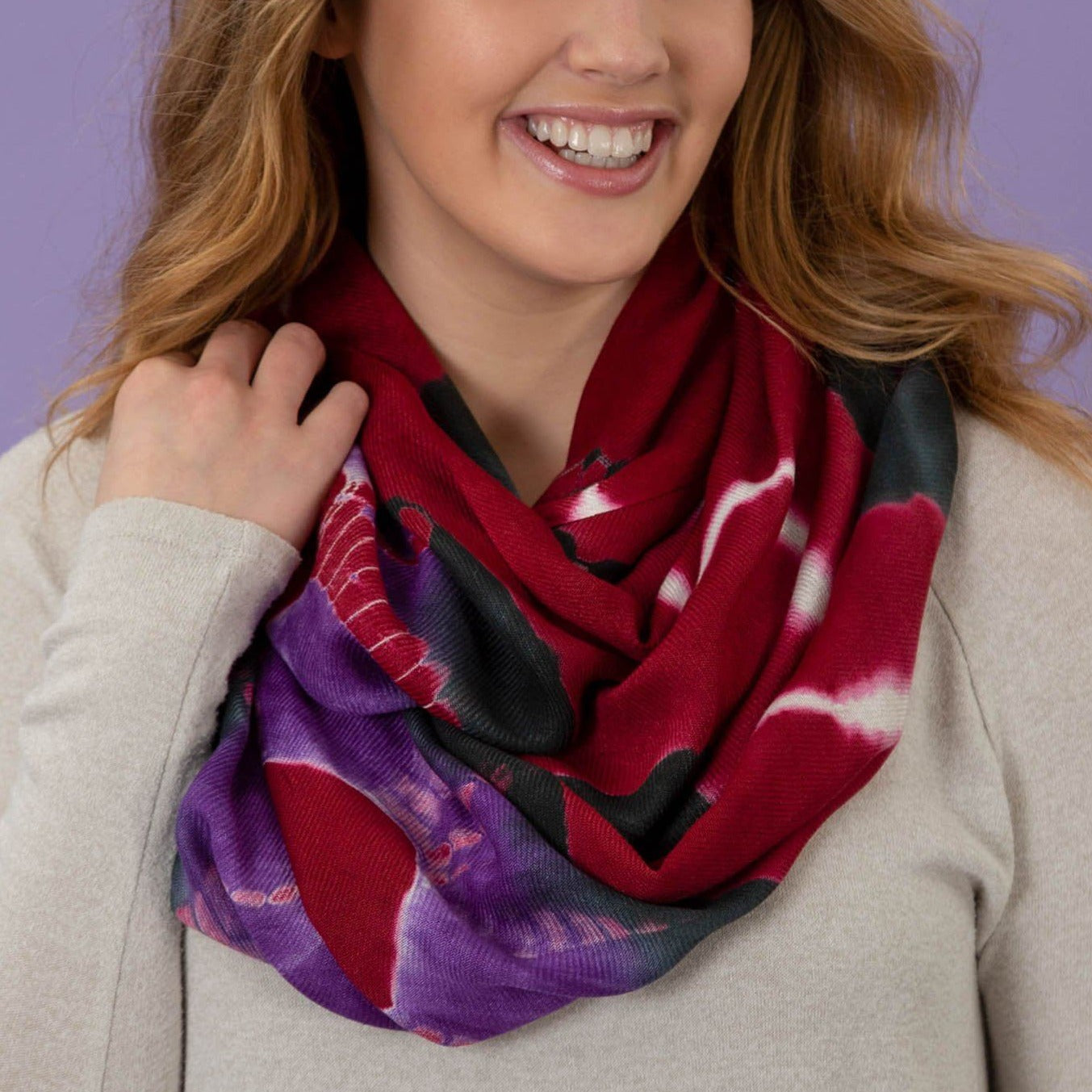 Cascade of Colors Infinity Scarf | Fair Trade、mySite、camillekostekn