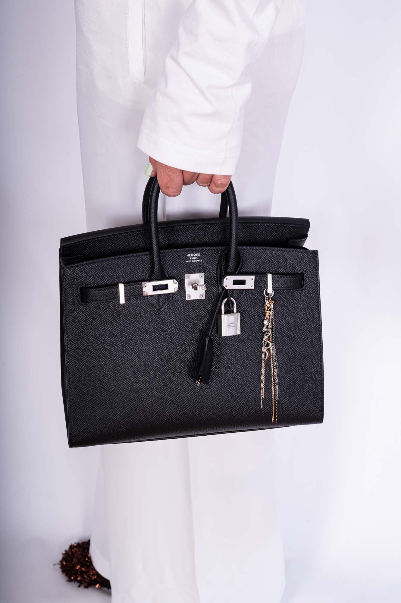 Hermès Birkin 25 Sellier Black Epsom Palladium Hardware、mySite、garminoutage.com