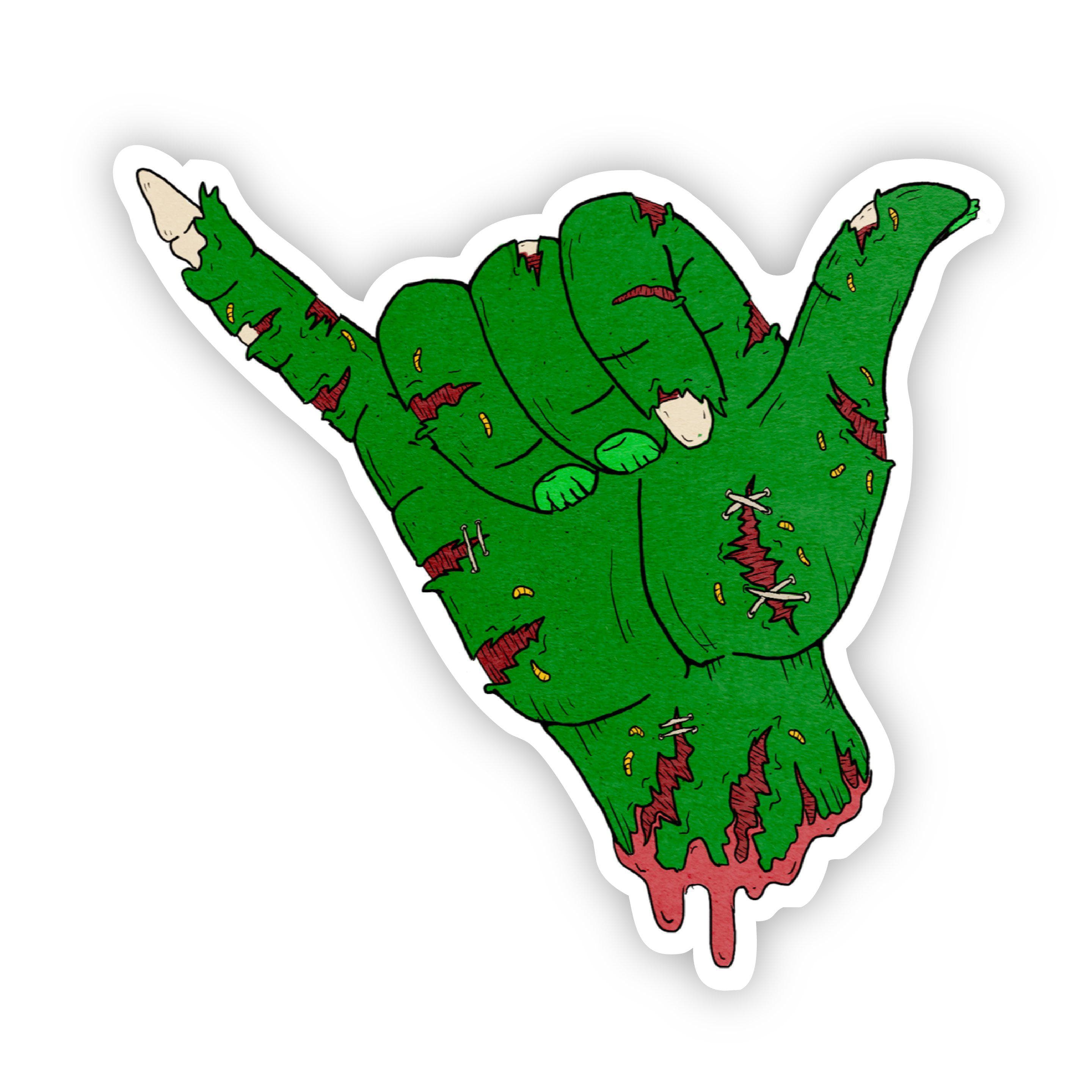  Zombie Hang Loose Halloween Sticker、mySite、elrpsem3k
