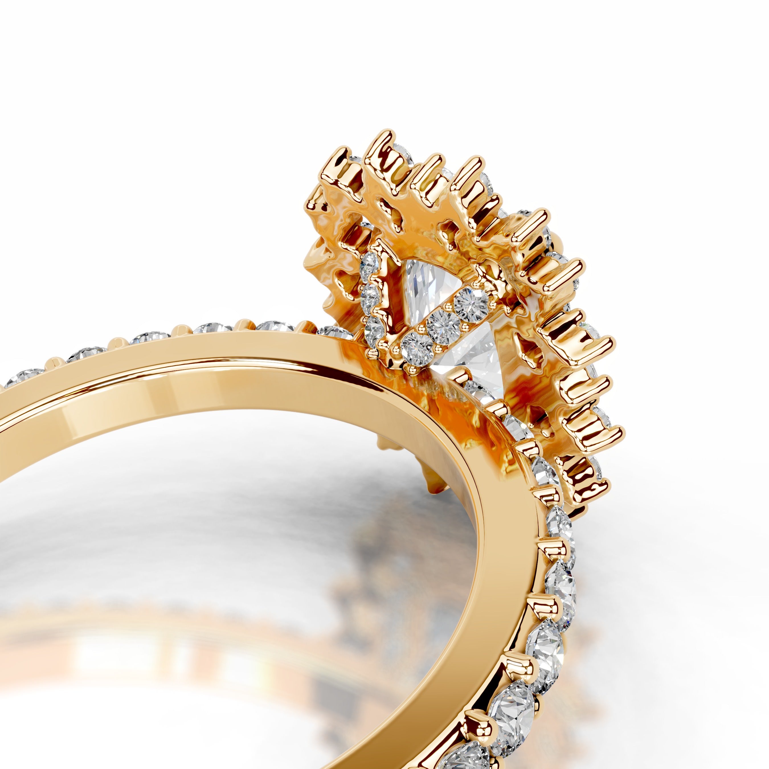 Bodil Diamond Engagement Ring - 18K Yellow Gold、mySite、hinf8tx79