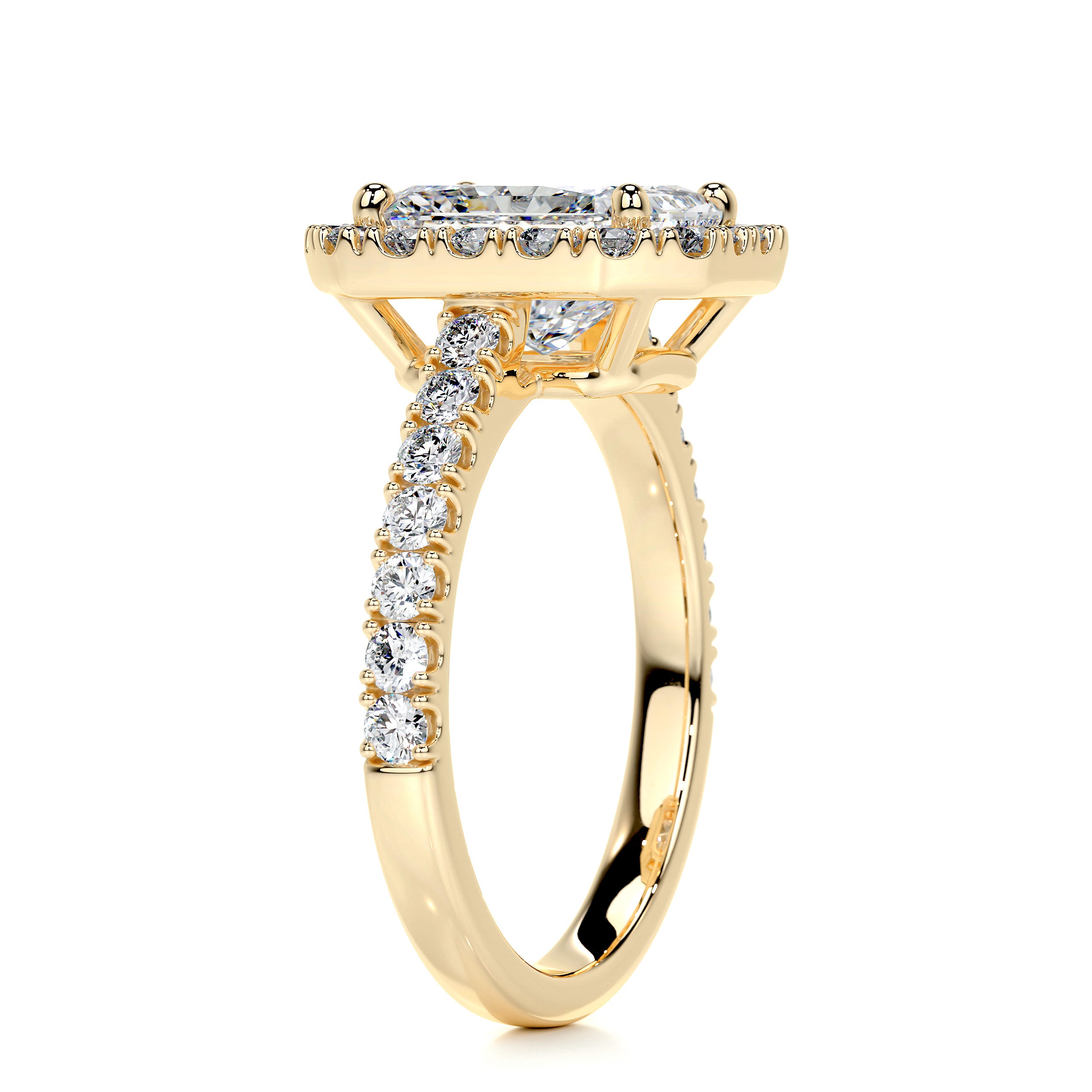 Andrea Diamond Engagement Ring -18K Yellow Gold、mySite、hinf8tx79
