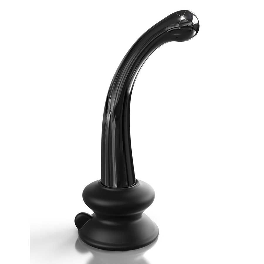 Icicles No. 87 Black Glass Suction Cup Dildo by Pipedream Products、mySite、bottomscart