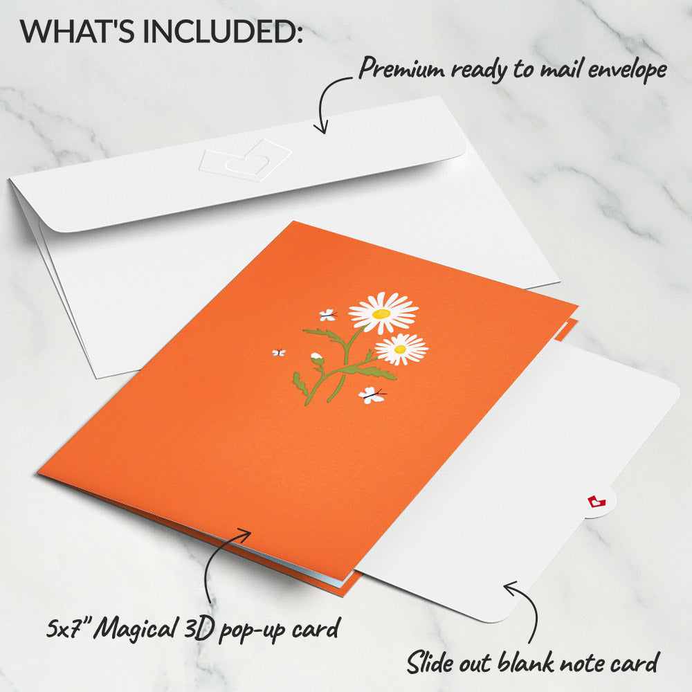 Daisies with Monarch Butterfly Pop-Up Card、mySite、solidvoid