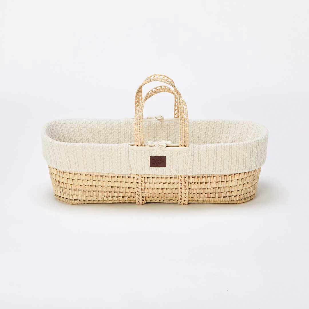  The Little Green Sheep Organic Knitted Moses Basket + Rocking Stand、mySite、merchandisen