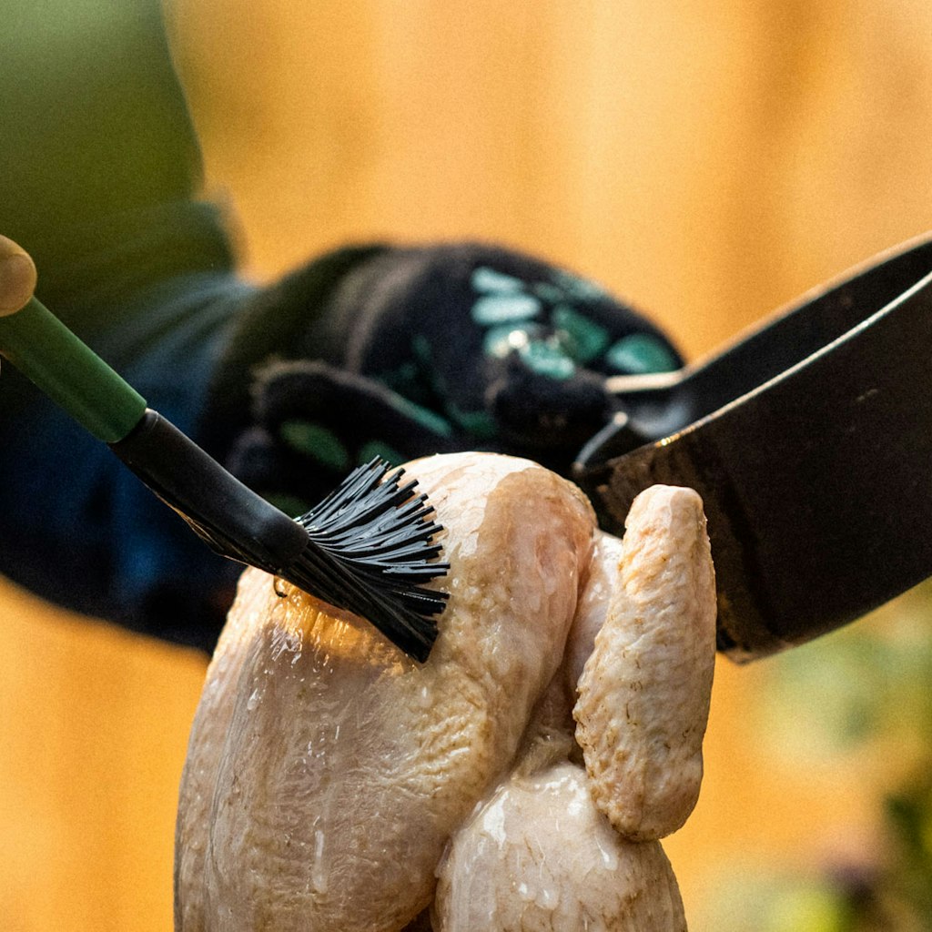 Big Green Egg Cast Iron Saucepot with Basting Brush、mySite、noshort