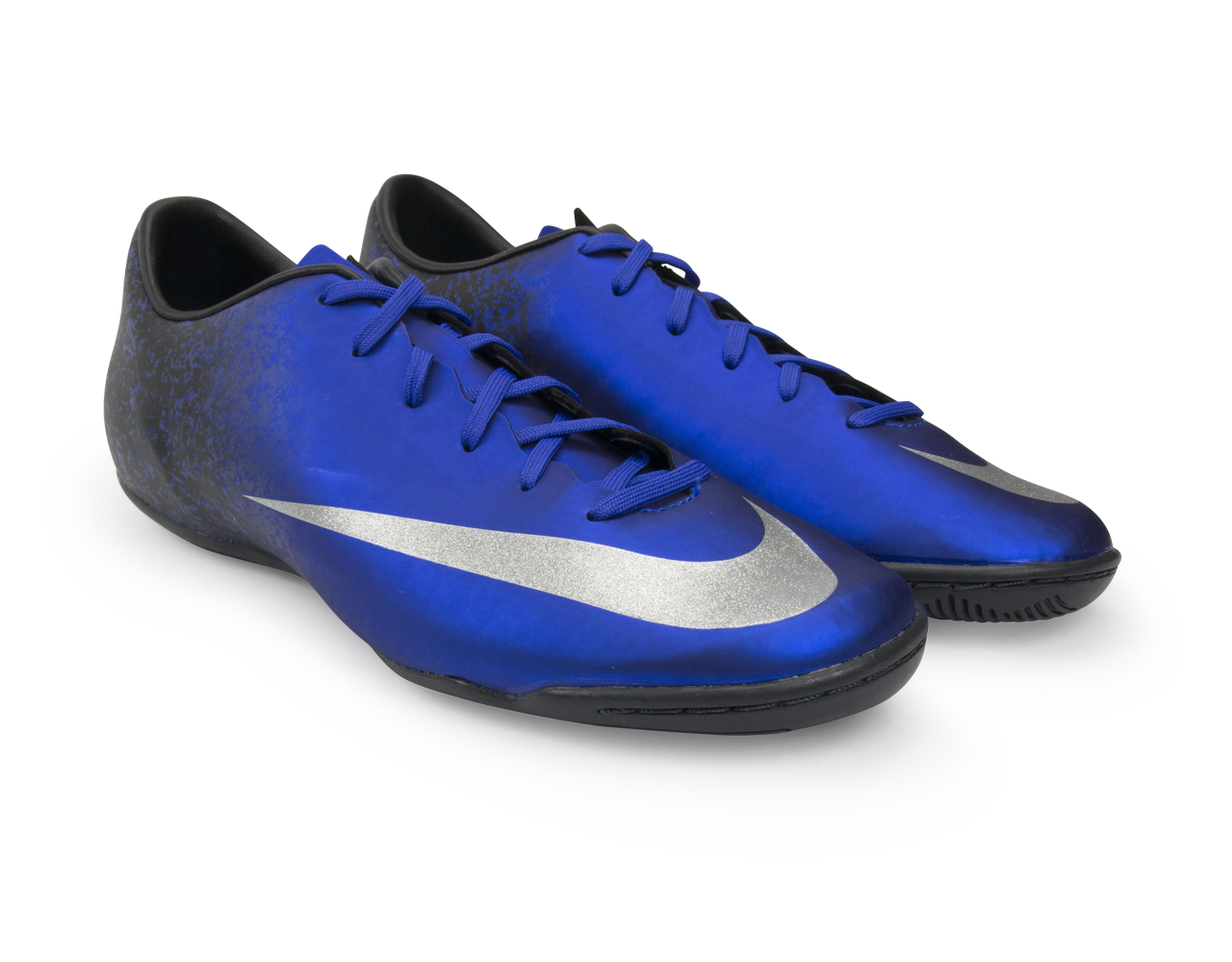 Nike Men's Mercurial Victory V CR7 Indoor Soccer Shoes Deep Royal Blue/Metallic Silver、mySite、bottomscart