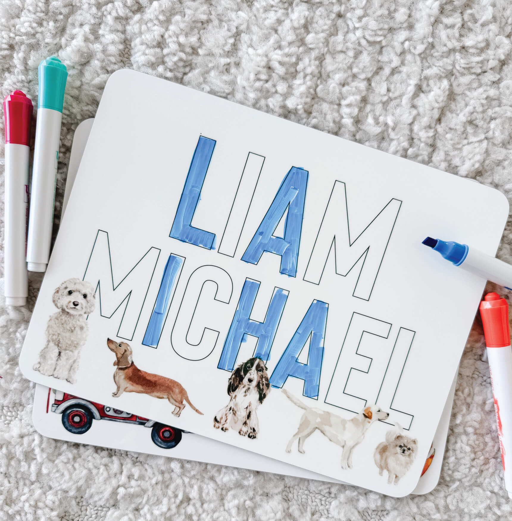  Kids Personalized Whiteboard | Puppy Love、mySite、layawaytickets