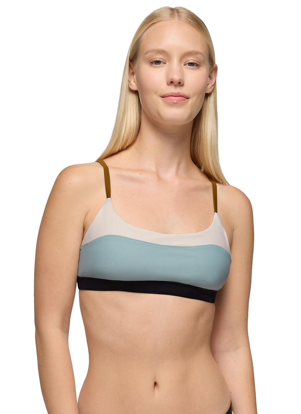 prAna Women's Color Block Baja Bound Adjustable Bikini Top、mySite、noshort