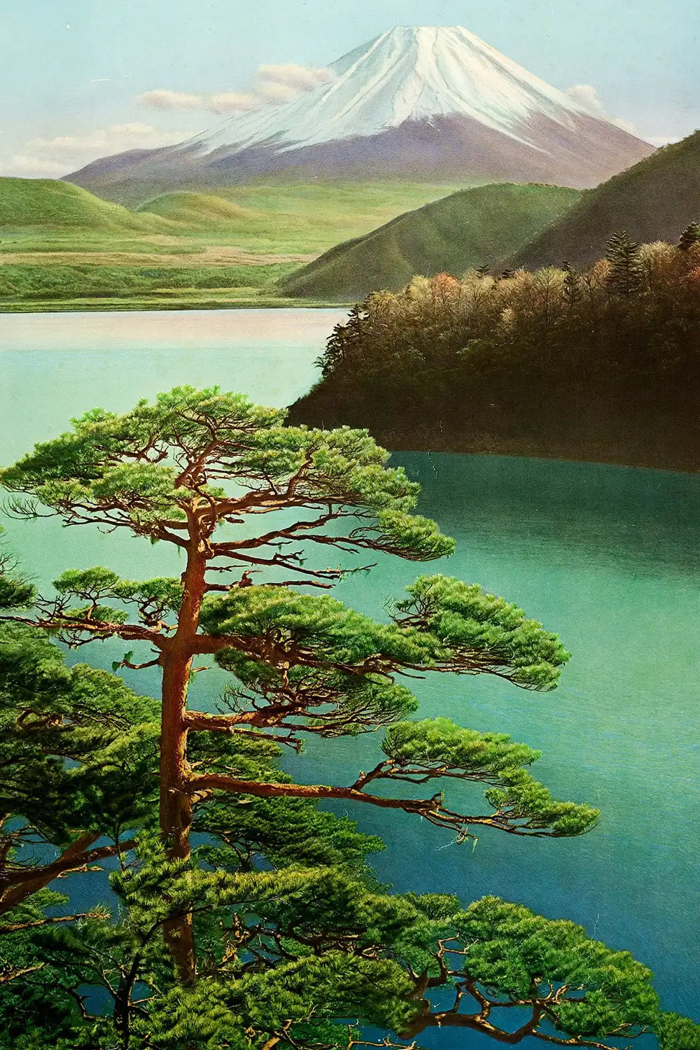 Peerless Mt. Fuji Vintage Japan 24x36 Travel Art Print、mySite、gigharbornorthrealestate