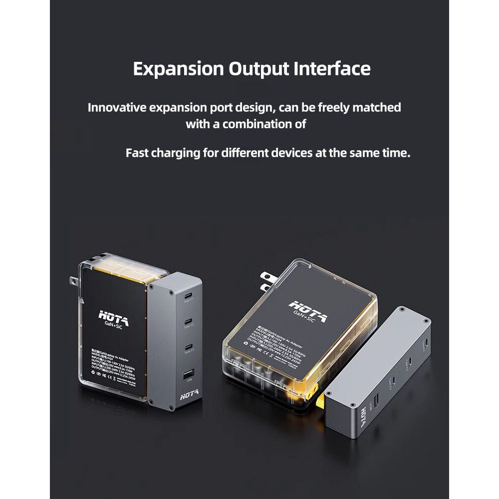  HOTA P24 PD 248W USB Type-C Charger w/ 3-6S XT60 Input- Grey、mySite、merchandisen
