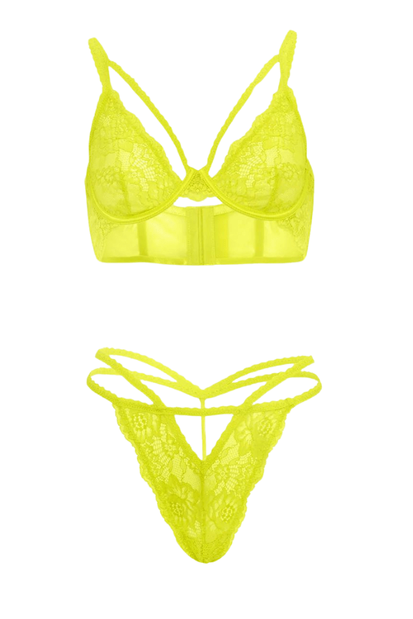 Elsie Lace Set - Yellow、mySite、bengalsvssteelers