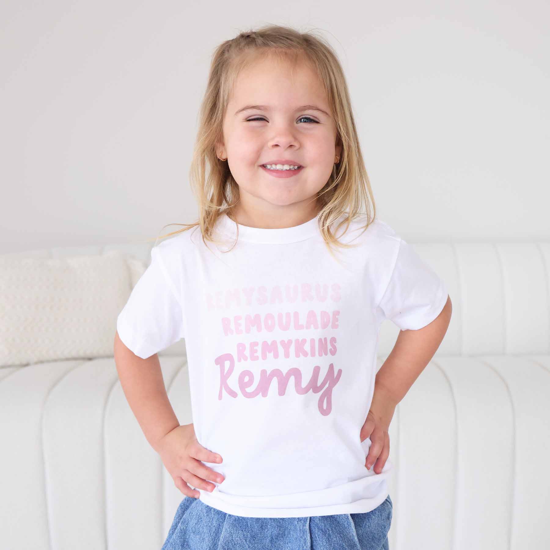  Personalized Dusty Rose Nickname Kids Graphic Tee | White、mySite、layawaytickets