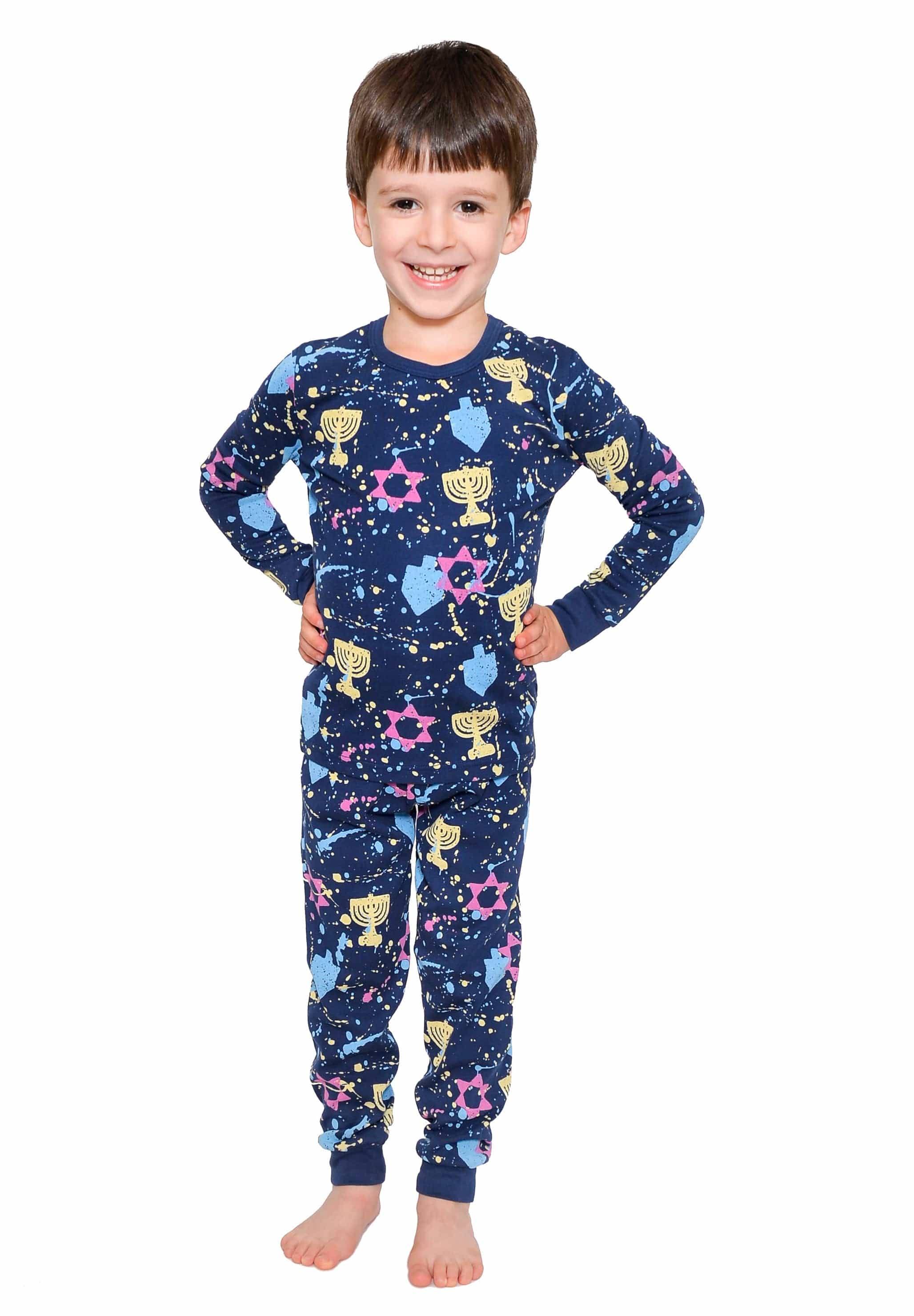 Hanukkah Splatter Paint Pajamas - (Kids Unisex Sizes 2T - 12)、mySite、topwebapps