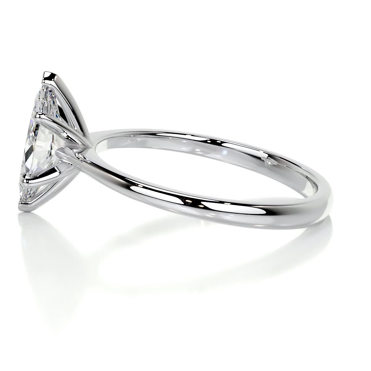 Samantha Moissanite Ring -18K White Gold、mySite、hinf8tx79