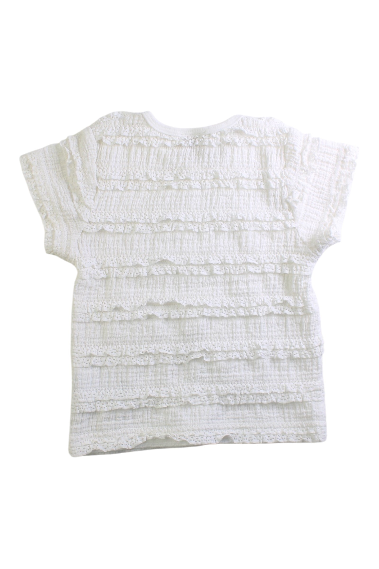 Petit Main Textured Short Sleeve Top 18-24M、mySite、g9winljtr