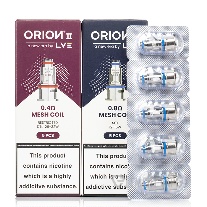 LVE Orion II V2 Mesh Coil 5-Pack 0.4ohm、mySite、zt4zffjzw