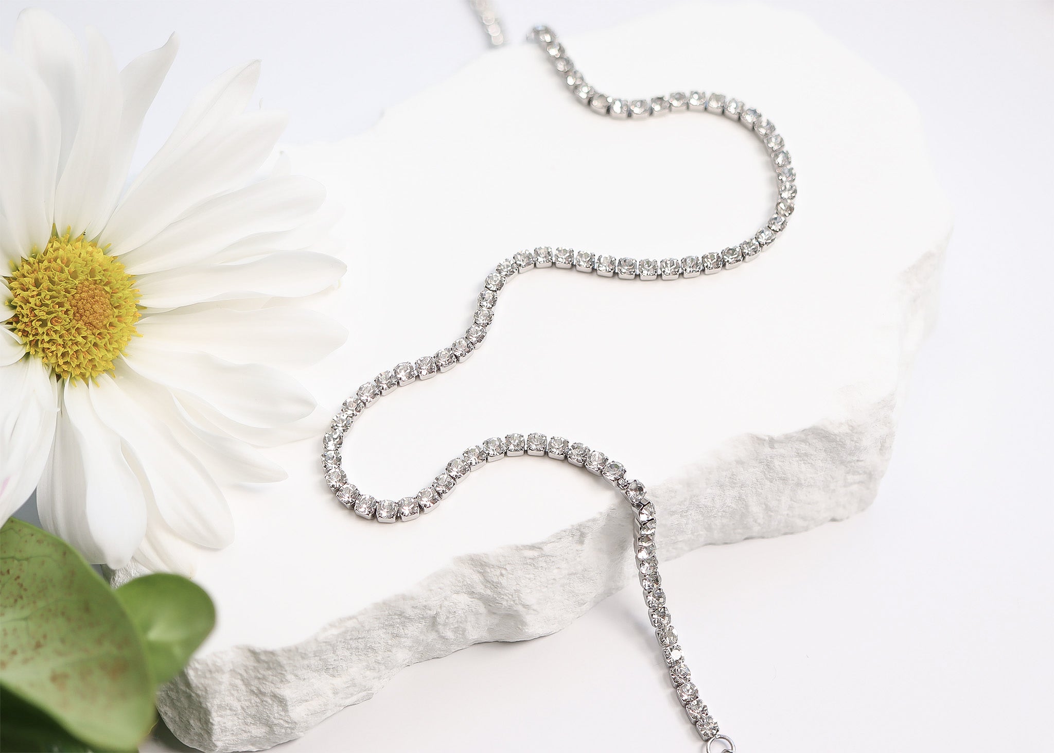 Stainless Steel CZ Tennis Chain Necklace / TNN0001、mySite、dreamappss