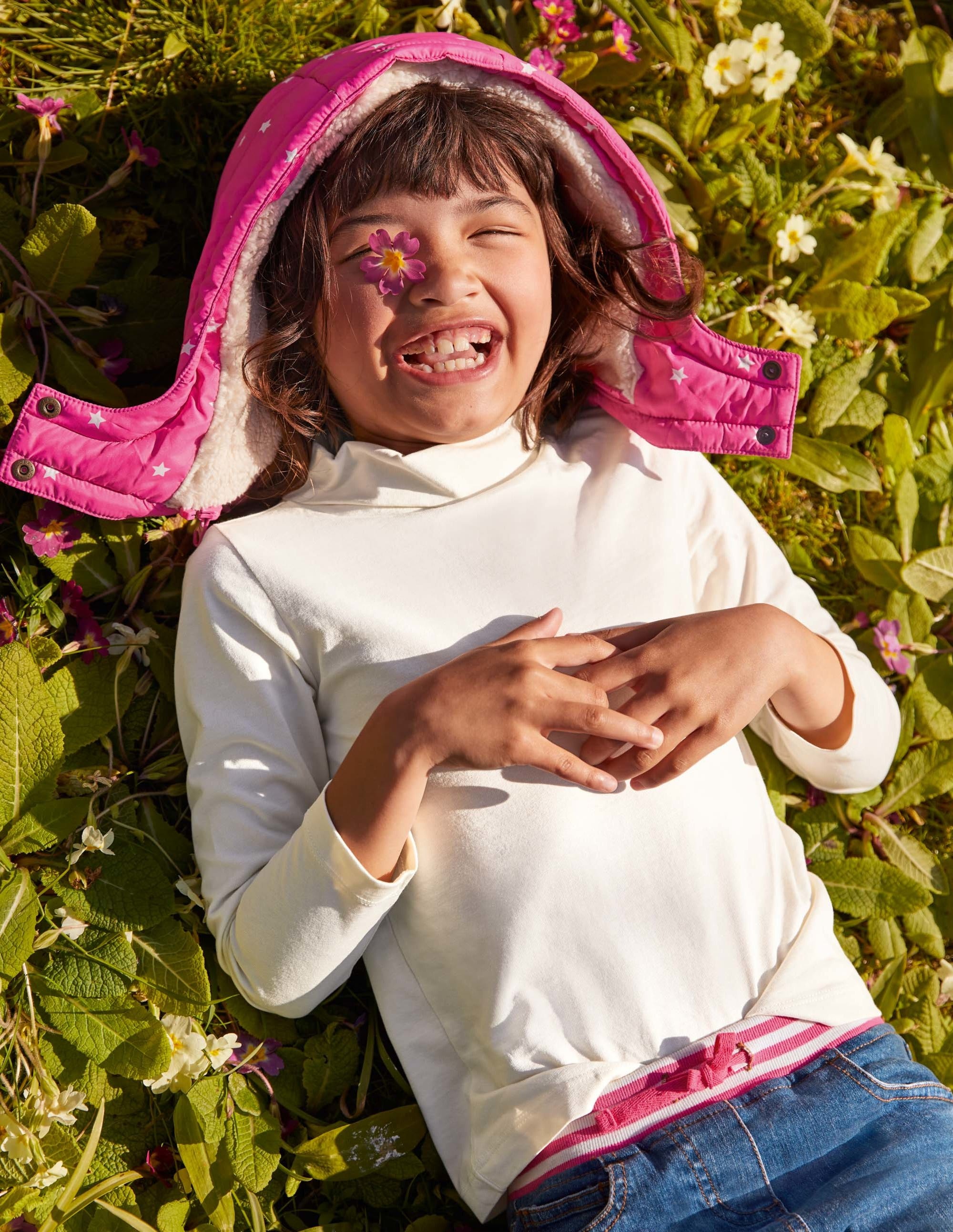  Cosy 2 in 1 Padded Jacket-Tickled Pink Confetti Star、mySite、ashleygrahame