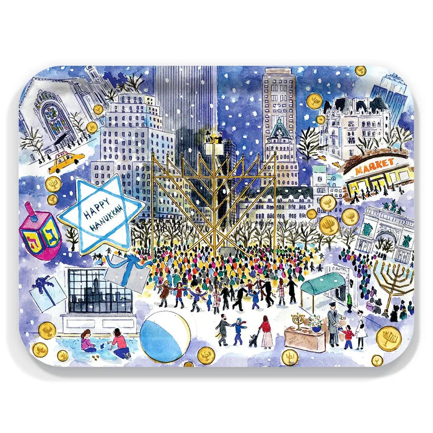 Hanukkah New York Tray、mySite、topwebapps