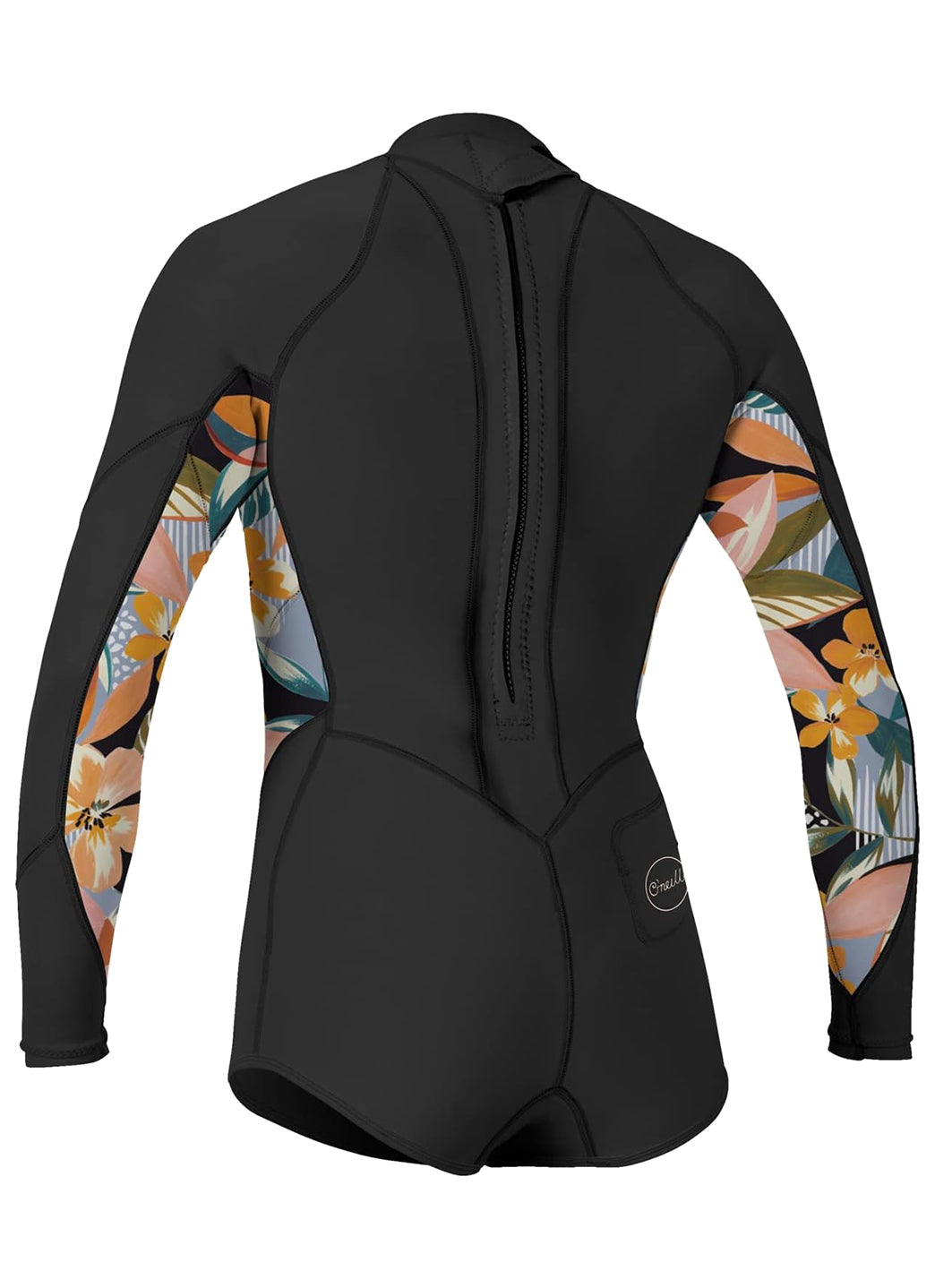 O'Neill Girls' 2/1MM Bahia Back Zip Springsuit Wetsuit、mySite、noshort