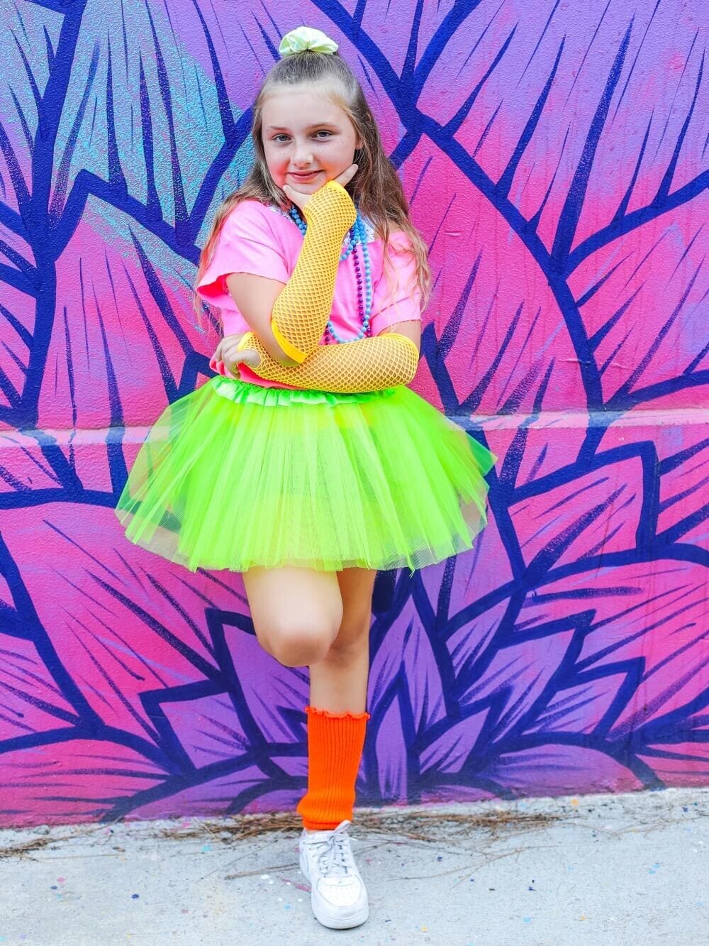 80s Tutu Costume Outfit for Kids, Adults, Plus Size - 4 Piece Dress Up Set、mySite、camillekostekn