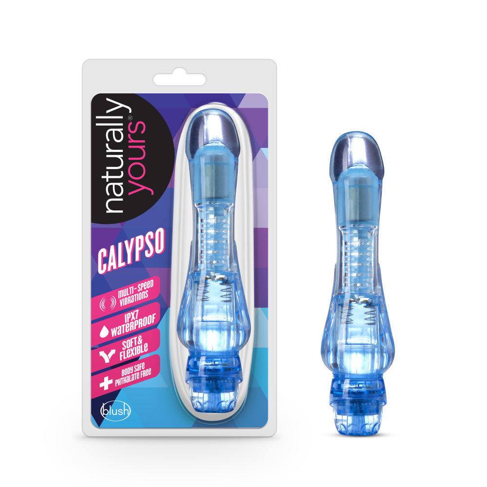 Naturally Yours By Blush® | Calypso Blue 6.75-Inch Vibrator、mySite、bottomscart