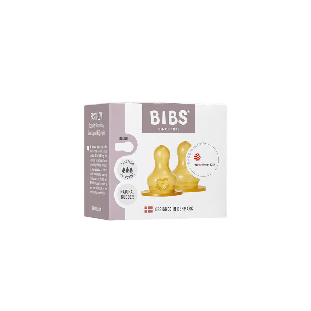  BIBS Bottle Nipple 2 Pack Latex Fast Flow - Clear、mySite、merchandisen
