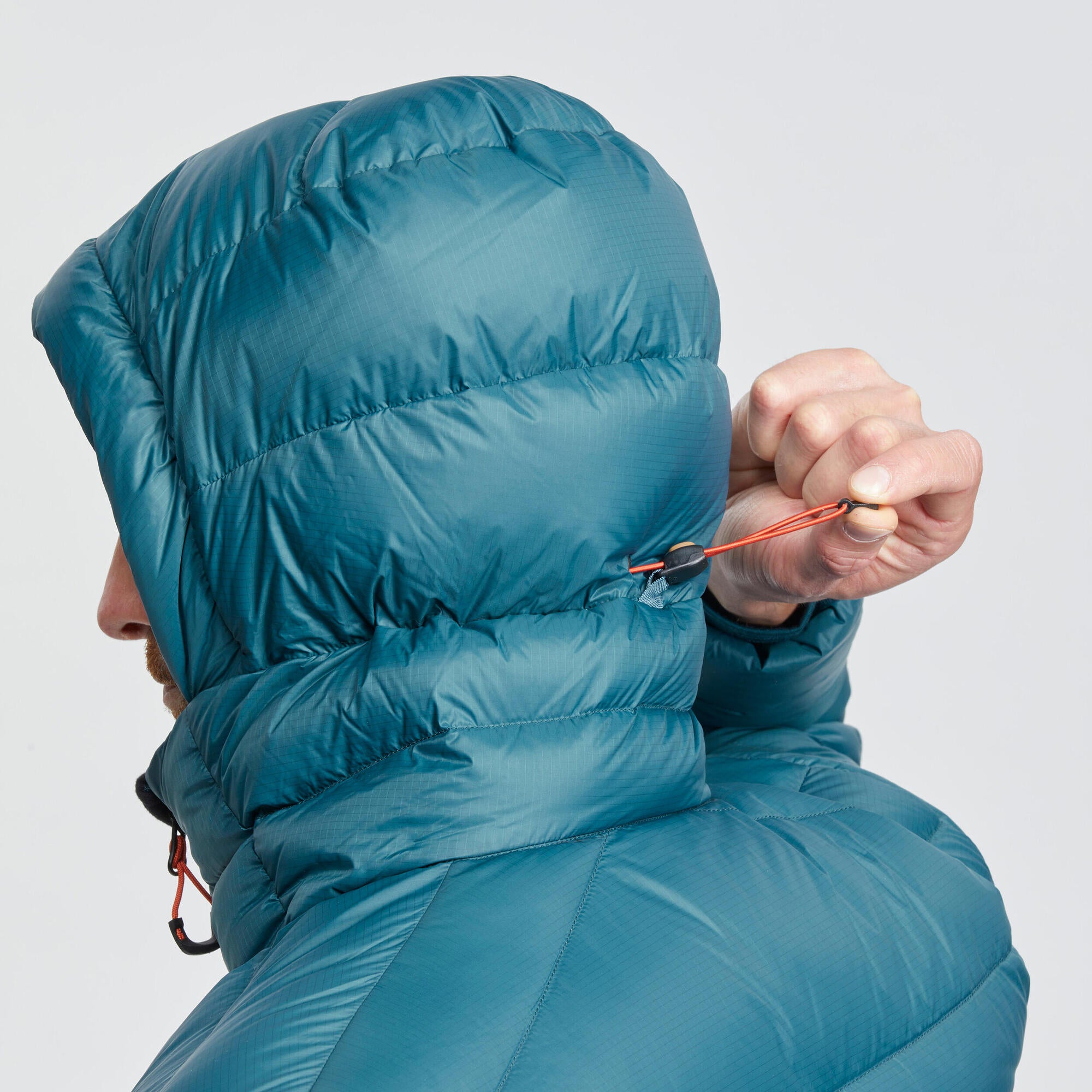 Forclaz Men's mountain and Backpacking padded and hooded jacket - MT500 14°F